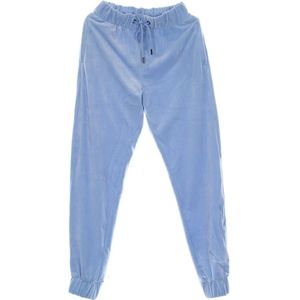 Karl Kani, Dames, Broeken, Blauw, Maat: M Velours,