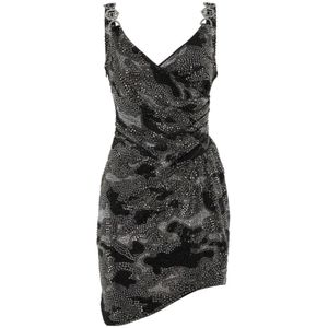 Philipp Plein, Dames, Jurken, Zwart, Maat: XS Jersey,