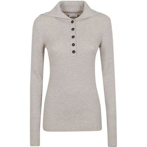 Brunello Cucinelli, Dames, Truien, Grijs, Maat: S