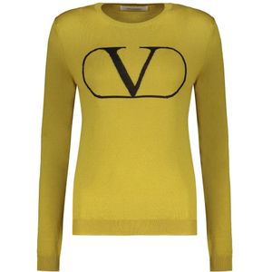 Valentino Garavani, Dames, Truien, Groen, Maat: XS Wol,
