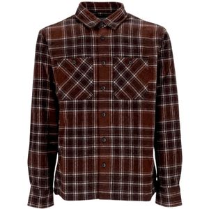 Carhartt Wip, Heren, Overhemden, Bruin, Maat: S Wol,