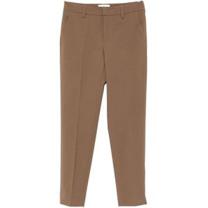 PT Torino, Dames, Broeken, Bruin, Maat: M Leer,