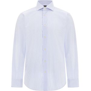 Boggi Milano, Heren, Overhemden, Blauw, Maat: S Katoen,