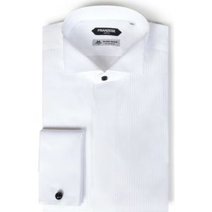 Franzese Collection, Heren, Overhemden, Wit, Maat: 5XL Katoen,