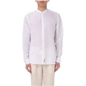 B.D Baggies, Heren, Overhemden, Wit, Maat: S Linnen,