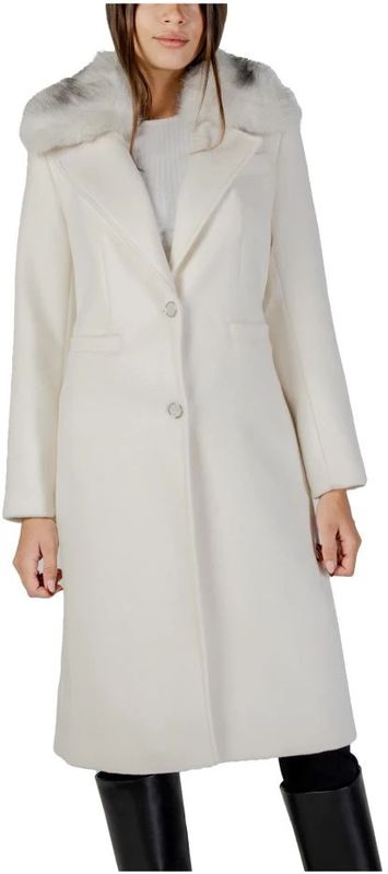 Guess - Karole FUR Collar Coat W5Bl 19 W2642 - Mantel - Wit