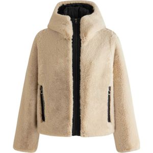 Fusalp, Dames, Jassen, Beige, Maat: 2XS Satijn,