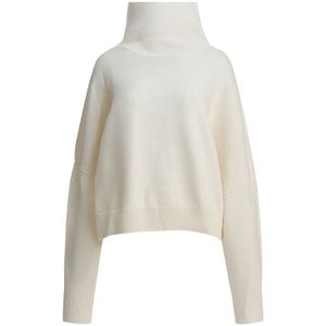 Loulou Studio, Dames, Truien, Wit, Maat: L Wol,