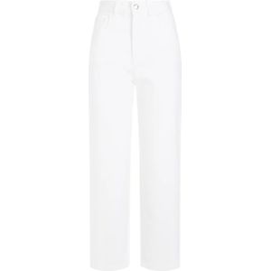 Moncler, Dames, Jeans, Wit, Maat: XS Katoen,