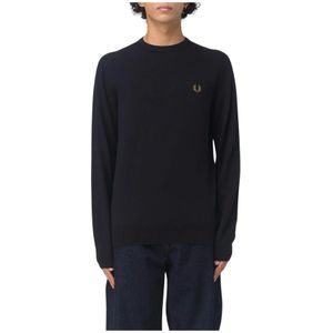 Fred Perry, Heren, Truien, Blauw, Maat: XL Katoen,