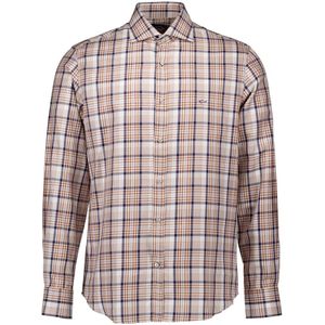 Paul & Shark, Heren, Overhemden, Bruin, Maat: 2XL Katoen,