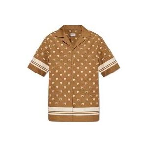 Moncler Gepersonaliseerd katoenen overhemd , Brown , Heren , Maat: XL