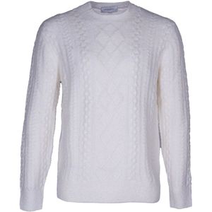 Paolo Pecora, Heren, Truien, Wit, Maat: M Wol,