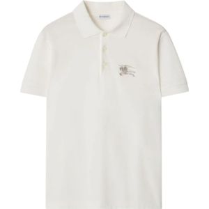 Burberry, Heren, Tops, Wit, Maat: L