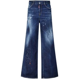 Dsquared 2 - Traveller - Jeans - Navy Blue - Donkerblauwe Denim - Vijf Steekzakken