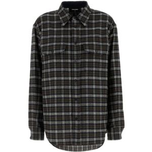 Dsquared2, Dames, Blouses & Shirts, Groen, Maat: 2XS