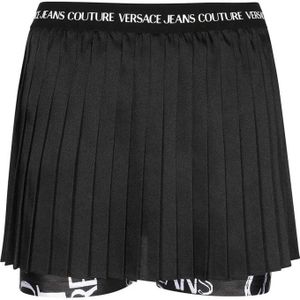 Versace Jeans Couture, Dames, Korte broeken, Zwart, Maat: L Poliester,