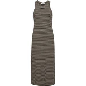 Mango gestreepte maxi jurk multi