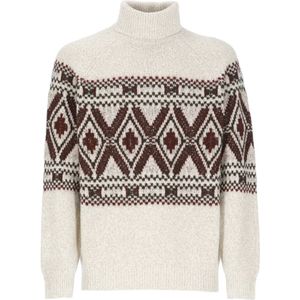 Brunello Cucinelli, Heren, Truien, Veelkleurig, Maat: M Zijde,