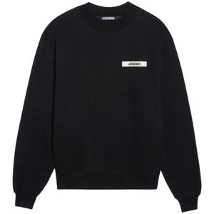 Jacquemus - Le Sweat Shirt Gros Grain - Sweatshirt - Zwart - Katoen