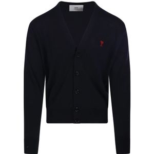 Ami Paris, Heren, Truien, Blauw, Maat: XS Wol,