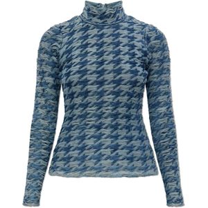 Diesel, Dames, Tops, Blauw, Maat: M Katoen,