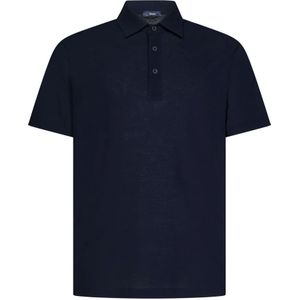 Herno, Heren, Tops, Blauw, Maat: M Katoen,