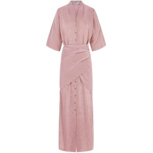 Cortana, Dames, Jurken, Veelkleurig, Maat: XS Linnen,