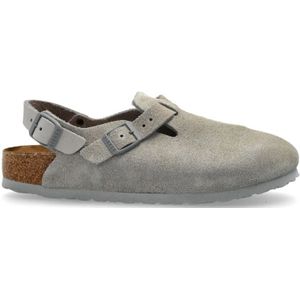 Birkenstock, Dames, Schoenen, Grijs, Maat: 40 EU Suède,