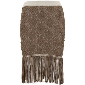 Elisabetta Franchi, Dames, Rokken, Bruin, Maat: L Katoen,