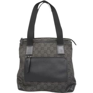 Gucci Vintage, Dames, Pre-owned, Zwart, Maat: ONE Size Denim,