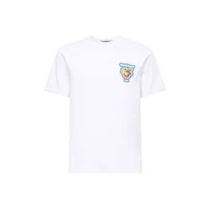 Casablanca Bedrukt katoenen T-shirt - Wit , White , Heren , Maat: XL