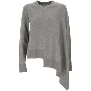 Alexander McQueen, Dames, Truien, Grijs, Maat: S Zijde,