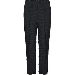 Issey Miyake, Dames, Broeken, Zwart, Maat: M