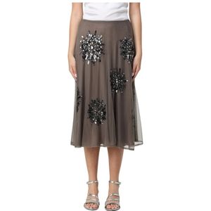Maliparmi, Dames, Rokken, Grijs, Maat: M