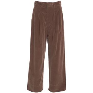 Dondup, Dames, Broeken, Bruin, Maat: XS Katoen,