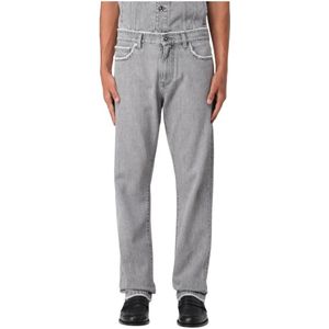 Versace, Heren, Jeans, Grijs, Maat: W33 Katoen,