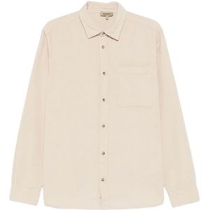 Woolrich, Heren, Overhemden, Beige, Maat: M Katoen,