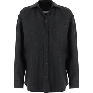 Darkpark, Dames, Blouses & Shirts, Grijs, Maat: XS Wol,