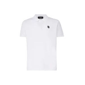 Dsquared2 Witte T-shirts en Polos met 98% Katoen , White , Heren , Maat: XL