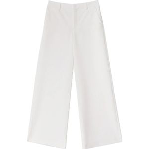 Moschino, Dames, Broeken, Wit, Maat: XS Poliester,