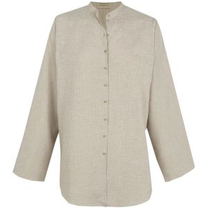 Cortana, Dames, Blouses & Shirts, Bruin, Maat: 2XS Linnen,
