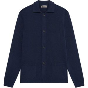 Ferrante, Heren, Truien, Blauw, Maat: L Katoen,
