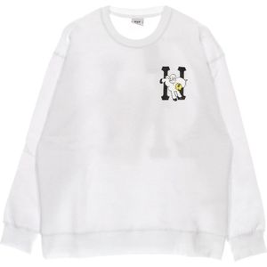 Huf, Heren, Sweatshirts & Hoodies, Wit, Maat: M Katoen,