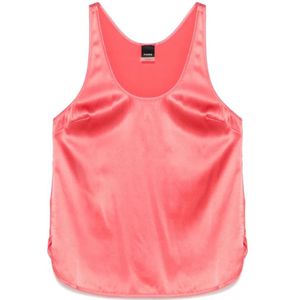 Pinko, Dames, Tops, Roze, Maat: 2XS Zijde,