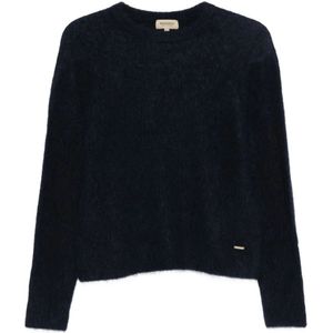 Woolrich, Dames, Truien, Blauw, Maat: M