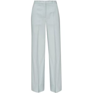 Pinko - Wijde Pijpen Broek - Lichtblauw - Technische Cady - Franse Zakken