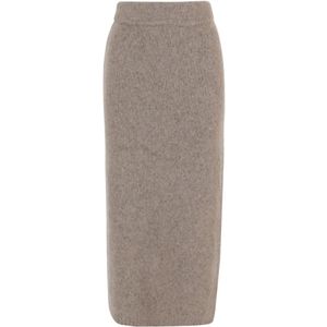 Lauren Manoogian, Dames, Rokken, Beige, Maat: M Wol,