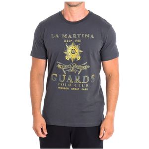 La Martina - TMRG30-JS206 - T-shirt - Grijs - Korte Mouwen