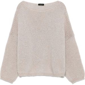 Roberto Collina, Dames, Truien, Beige, Maat: S